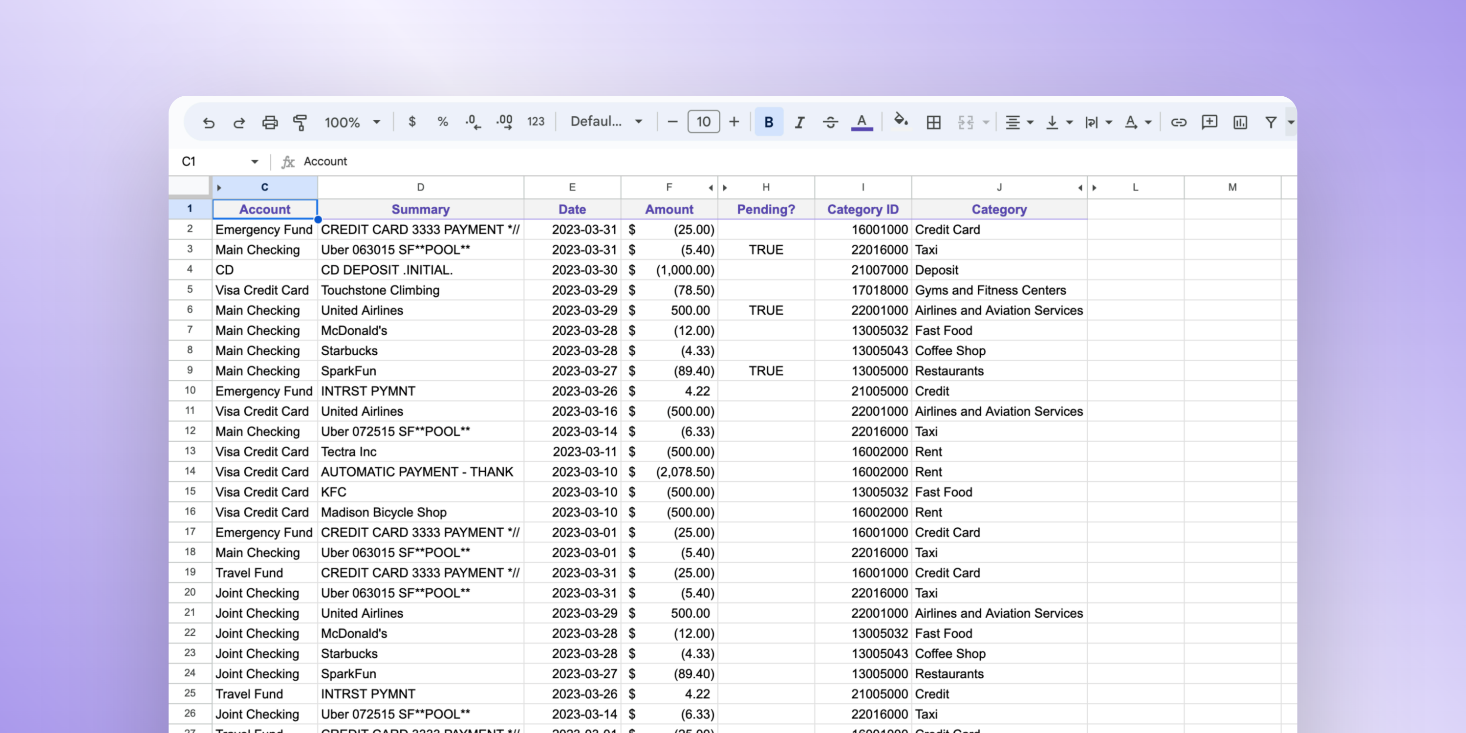 How to Import Bank Transactions into Google Sheets