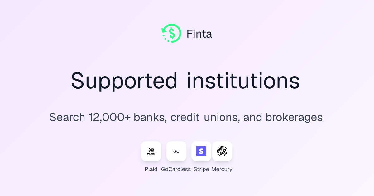 Sync TD Canada Trust to Google Sheets | Finta | Bank Coverage - Finta