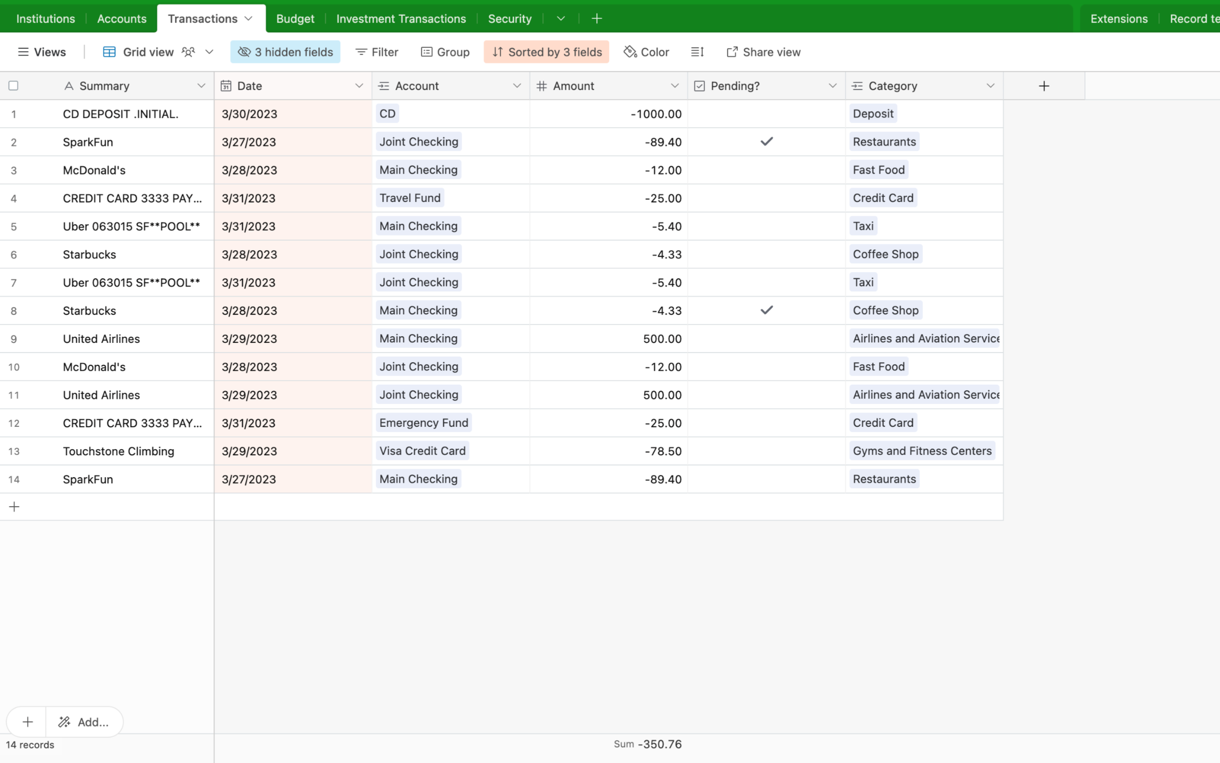 How to Import Bank Transactions into Airtable